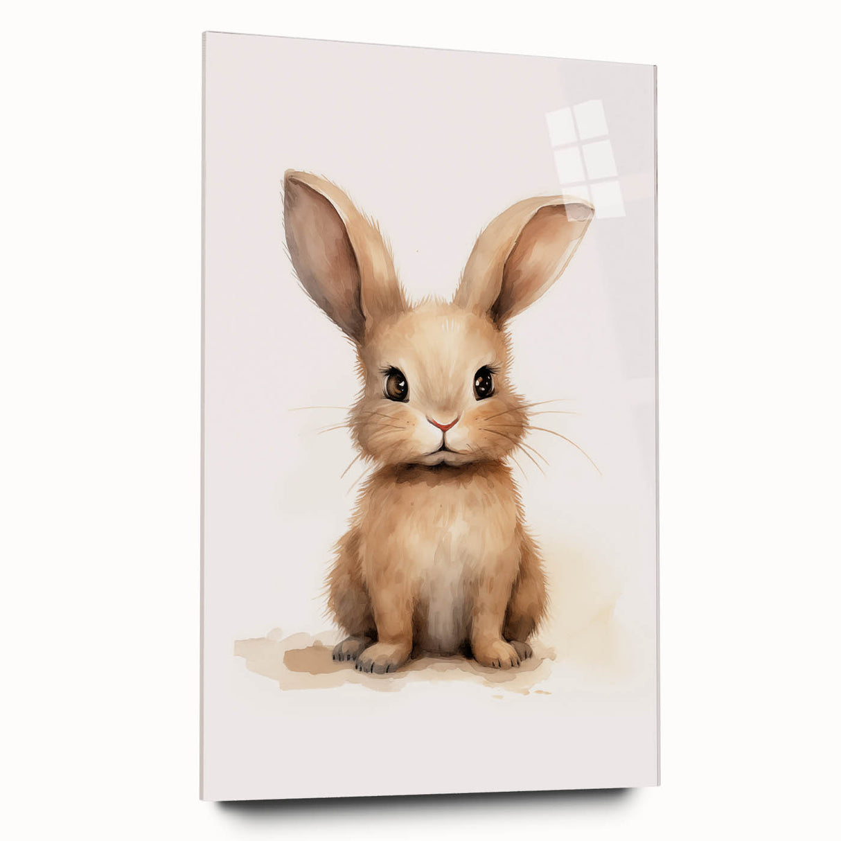 Adorable Fluffy Bunny Nursery Wall Art - Baby Room Decor