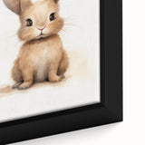 Adorable Fluffy Bunny Nursery Wall Art - Baby Room Decor