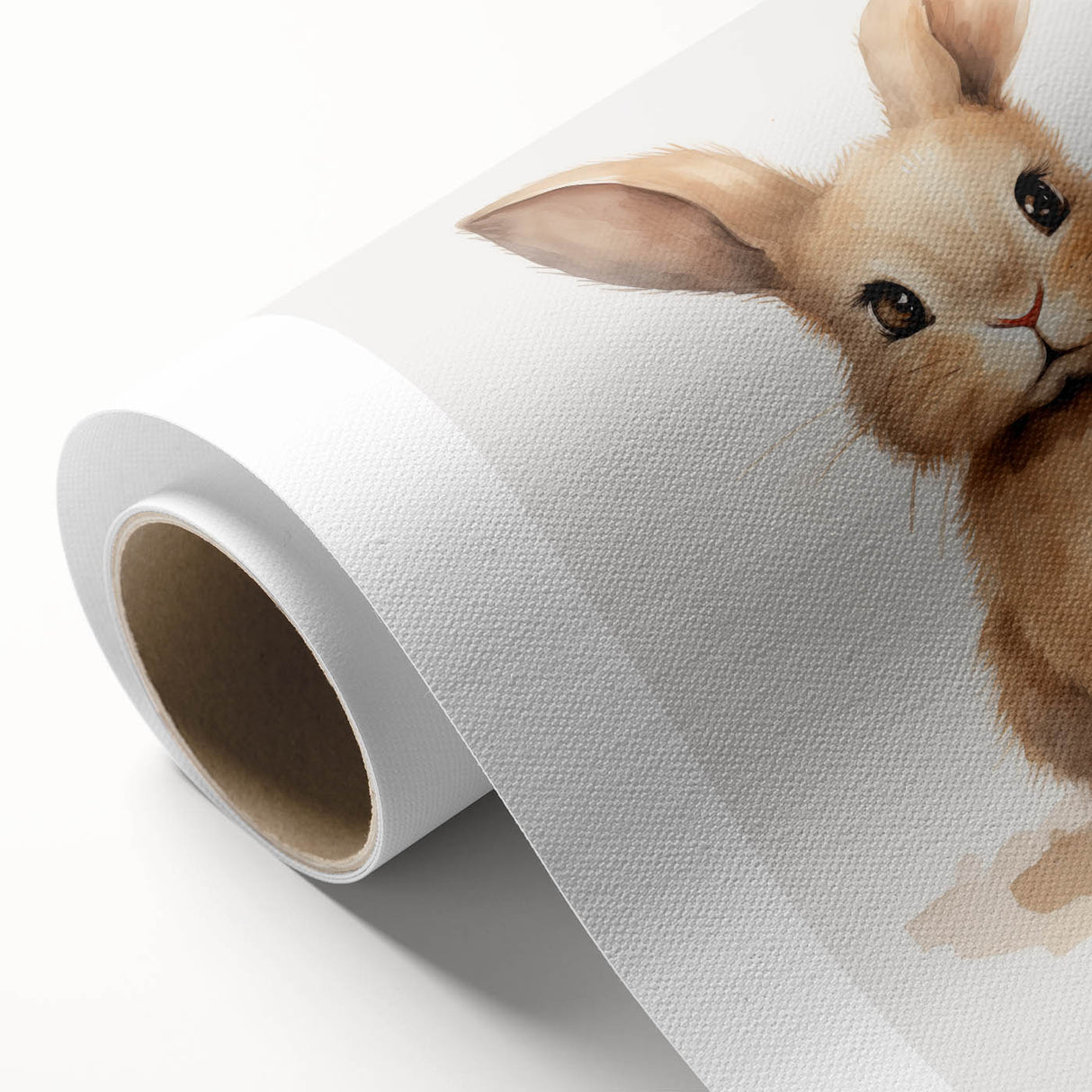 Adorable Fluffy Bunny Nursery Wall Art - Baby Room Decor