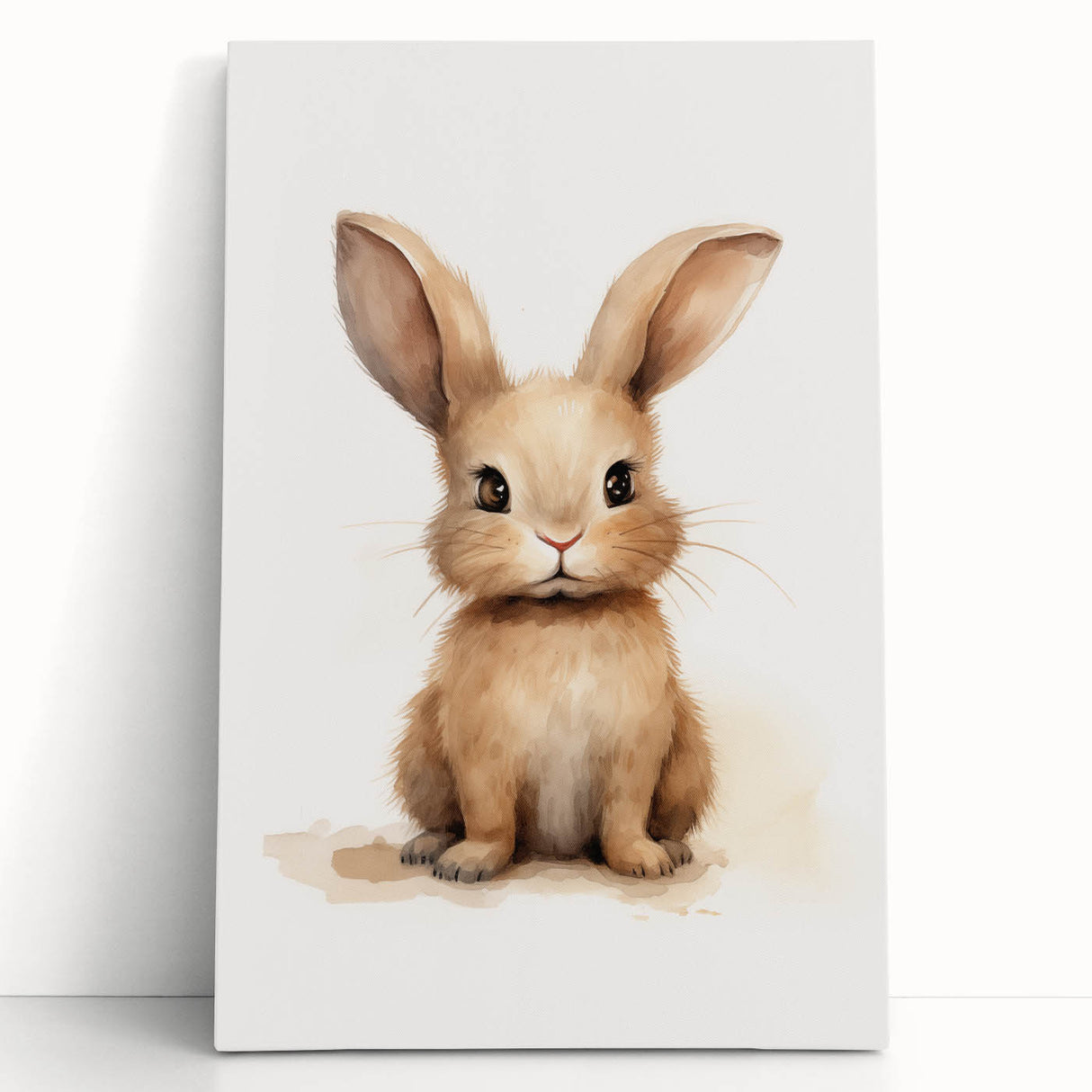 Adorable Fluffy Bunny Nursery Wall Art - Baby Room Decor