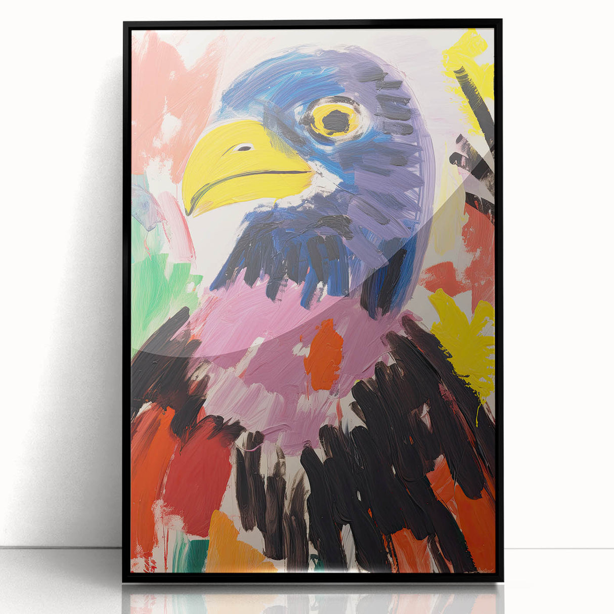 Acrylic Glass Art for Kids - Majestic Eagle Nursery Print