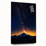 Elegant landscape acrylic glass artwork displayed in a side view, showcasing vibrant colors and intricate details, perfect for modern home decor. Ideal for enhancing interior spaces with artistic flair.