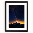 Black landscape frame with a white mat, showcasing a minimalist design, perfect for displaying artwork or photography. Ideal for modern home decor.
