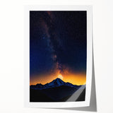 Rolled print showcasing vibrant African landscape art, featuring rich colors and intricate details, carefully packaged in a protective tube for shipping.