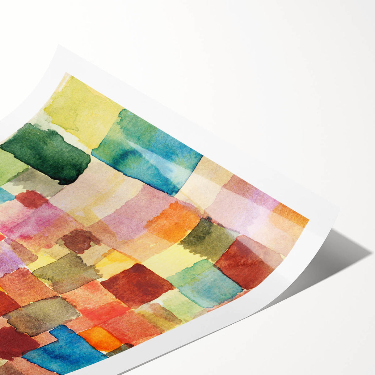 Abstract Modern Art Print in Earthy Tones - Contemporary Wall Decor