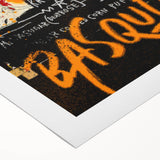 Raw Pop Art Wall Art – Graffiti-Inspired Basquiat Canvas Print