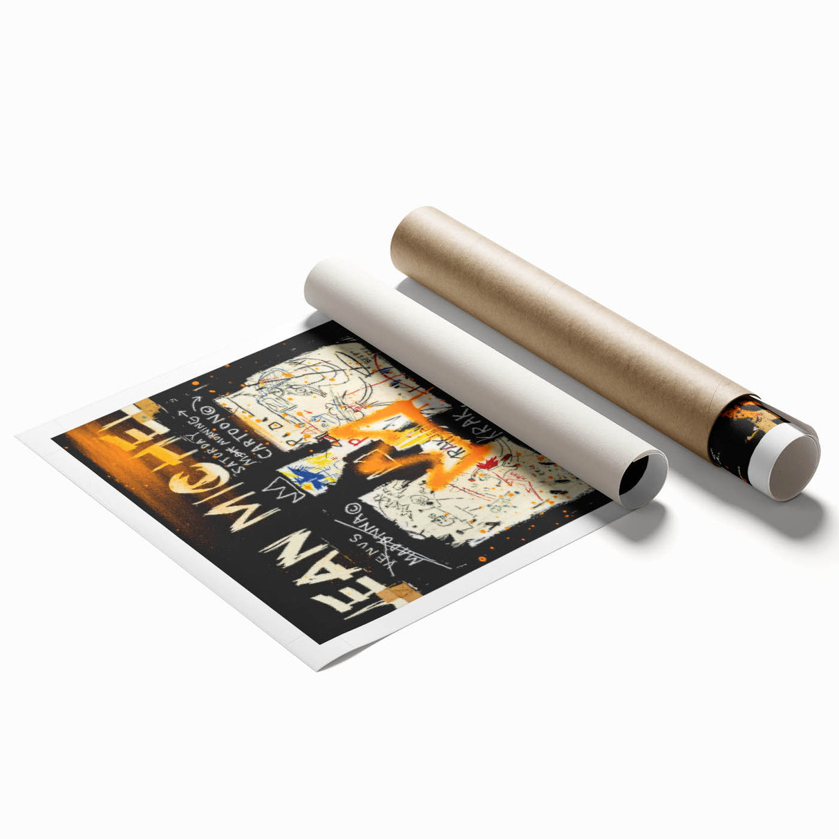 Raw Pop Art Wall Art – Graffiti-Inspired Basquiat Canvas Print