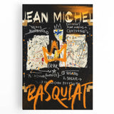 Raw Pop Art Wall Art – Graffiti-Inspired Basquiat Canvas Print