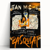 Raw Pop Art Wall Art – Graffiti-Inspired Basquiat Canvas Print