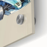 Modern Typography Racing Car Art Print – Stylish Car Illustration Canvas