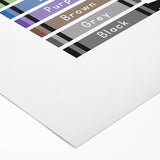 Modern Typography Wall Art - Colorful Crayon Design
