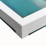 Large art featuring a black and white landscape painting on stretched canvas, suitable for bedroom wall decor.