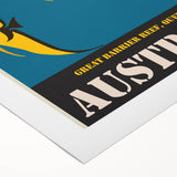 Great Barrier Reef Retro Travel Poster | Queensland Marine Life Art