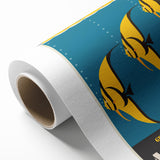 Great Barrier Reef Retro Travel Poster | Queensland Marine Life Art