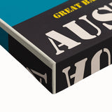 Great Barrier Reef Retro Travel Poster | Queensland Marine Life Art