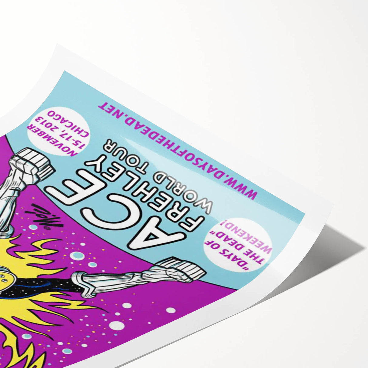 Ace Frehley Retro Poster – Vintage Rock Wall Art Print