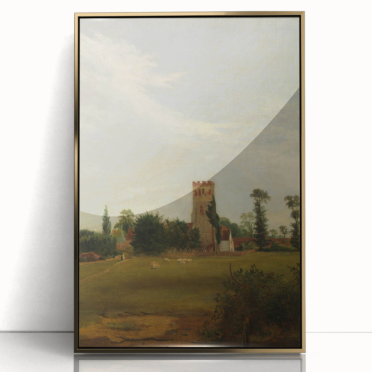 Charming Realism Art Print – Tottenham Church Landscape