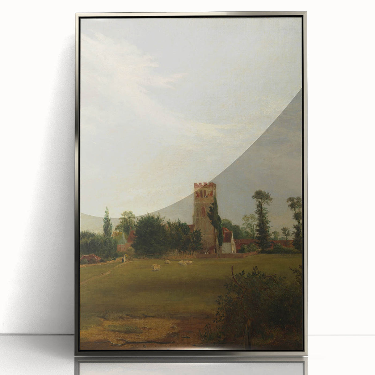 Charming Realism Art Print – Tottenham Church Landscape