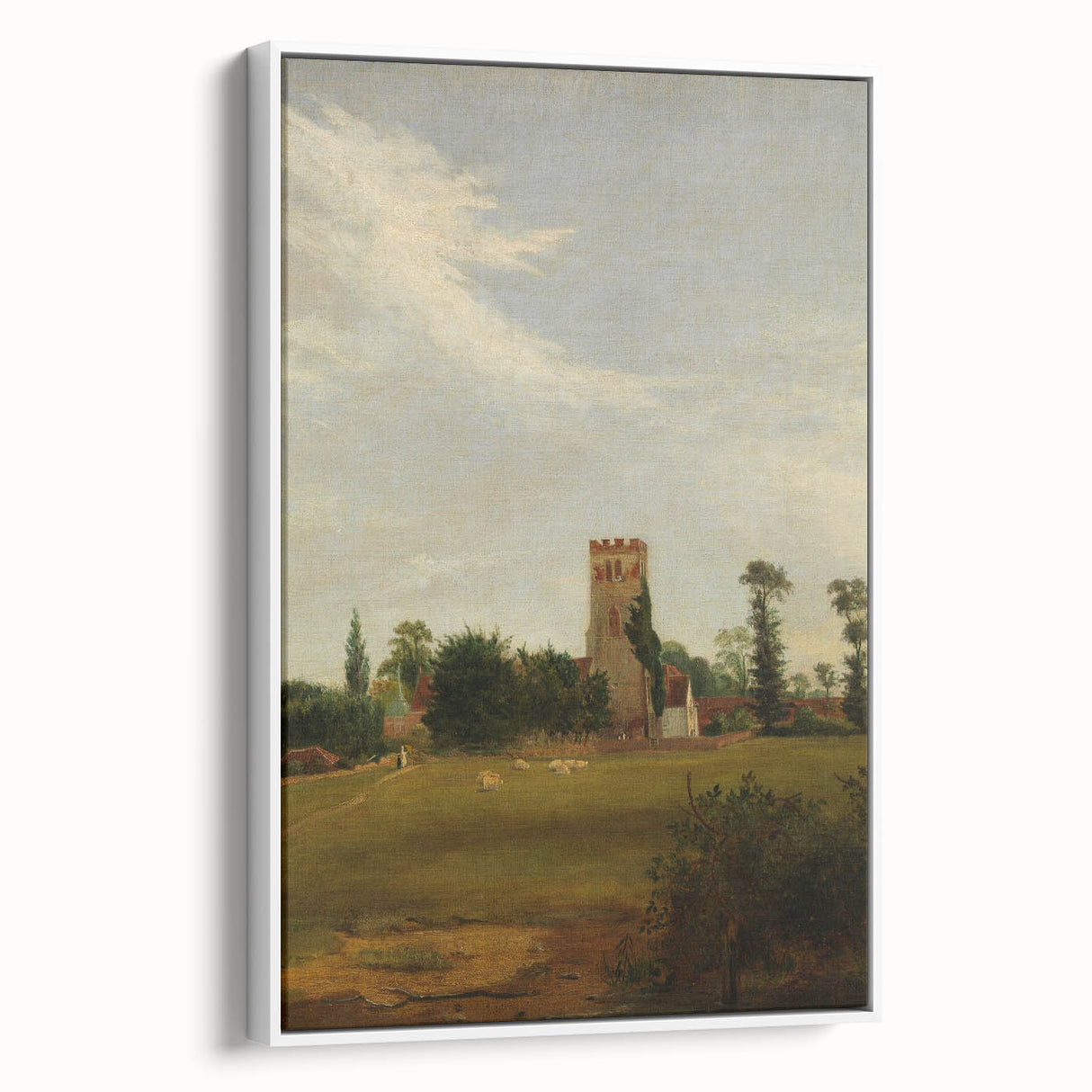Charming Realism Art Print – Tottenham Church Landscape
