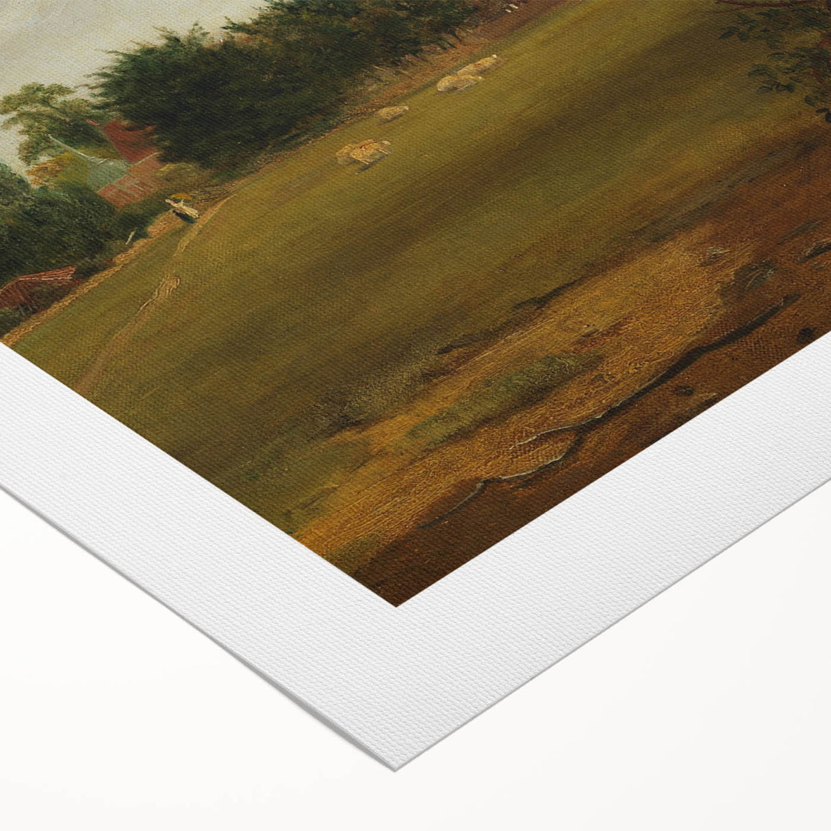 Charming Realism Art Print – Tottenham Church Landscape
