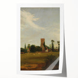 Charming Realism Art Print – Tottenham Church Landscape