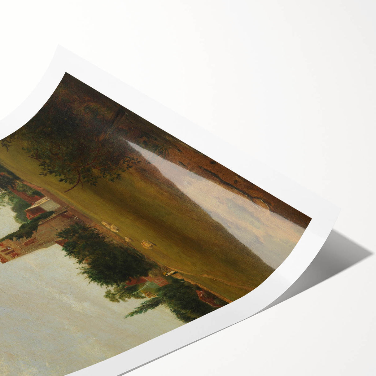 Charming Realism Art Print – Tottenham Church Landscape