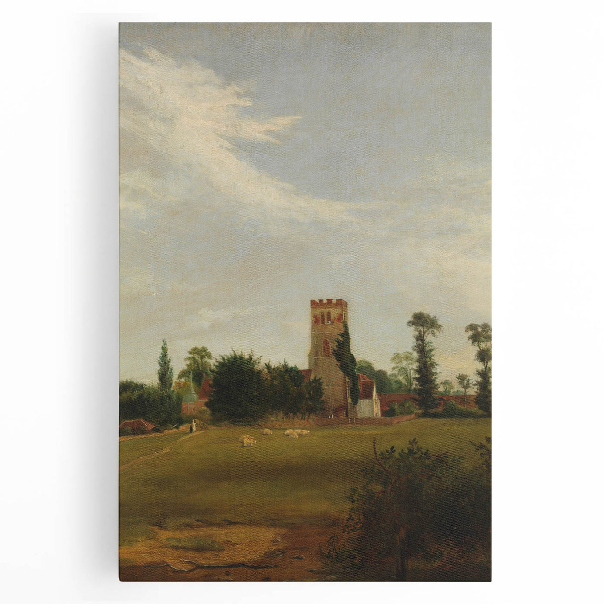 Charming Realism Art Print – Tottenham Church Landscape