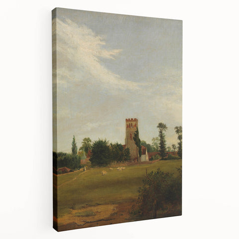 Charming Realism Art Print – Tottenham Church Landscape