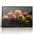 Fresh Apple Splash - Vibrant Kitchen Art for Modern Spaces