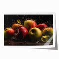 Fresh Apple Splash - Vibrant Kitchen Art for Modern Spaces