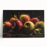 Fresh Apple Splash - Vibrant Kitchen Art for Modern Spaces