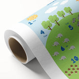 Numbers Kids Educational Wall Art – Counting Animals Poster