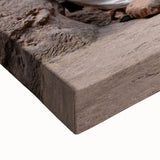 Large art depicting an Ethiopian landscape in black and white on stretched canvas, suitable for bedroom wall decor.