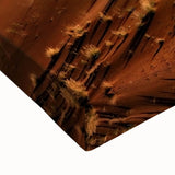 Large art of a black and white Namibian landscape on stretched canvas, suitable for bedroom wall decor.