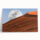 Black and white photograph of a Namibian landscape on stretched canvas, ideal for kitchen wall art or bedroom ambiance.