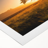 Art Deco poster featuring a stylized South African landscape on rolled canvas, suited for dining room decor.