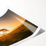 Extra large rolled print featuring line art flowers in muted earth tones, ideal for large living room wall decor.