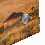 Large abstract wall art depicting the Tanzania scenery in vibrant earth tones on acrylic glass.