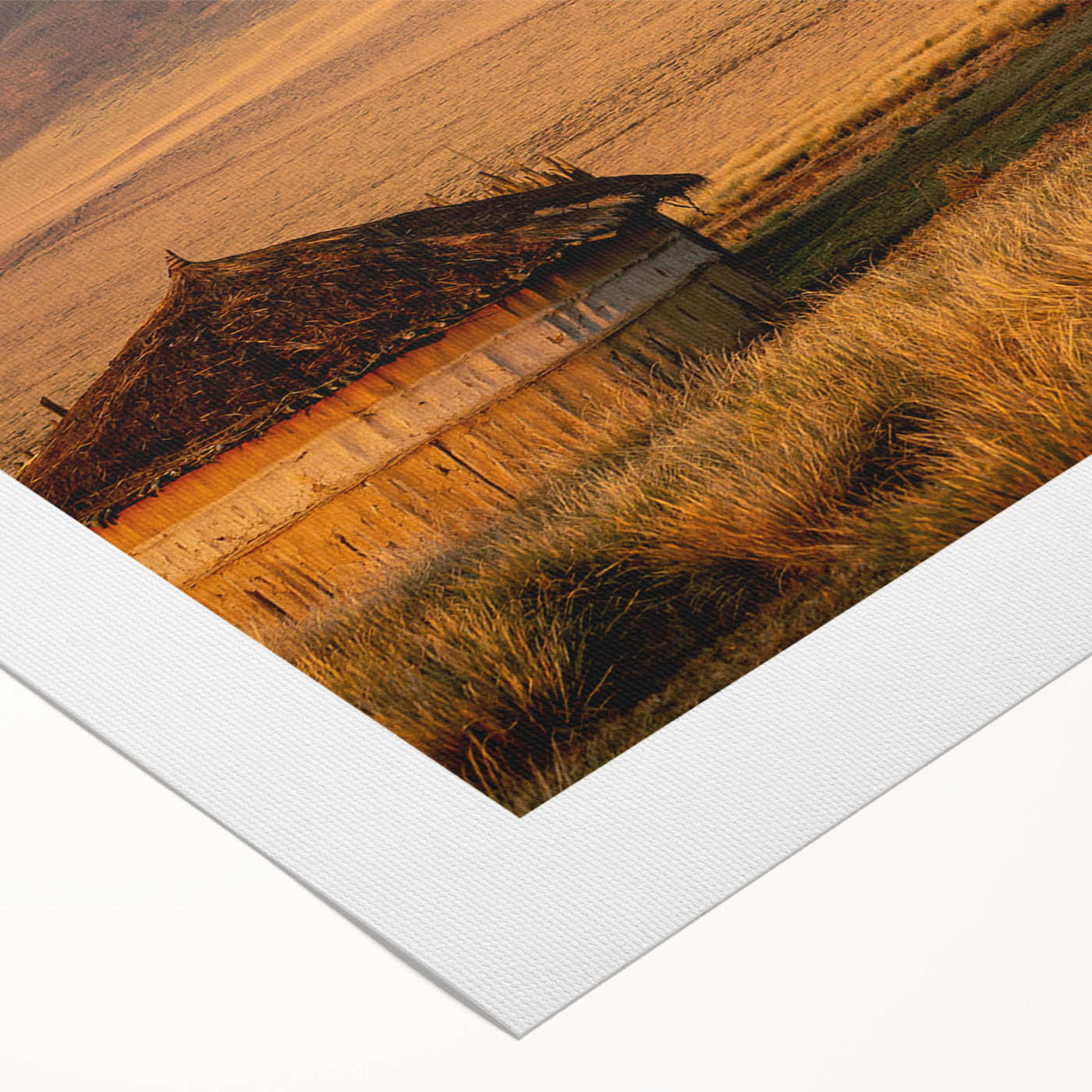 Art deco poster featuring a serene Tanzanian landscape in muted earth tones on rolled canvas, suitable for dining room decor.