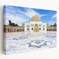 Large canvas print of a Tunisian landscape in earthy tones, suitable for kitchen wall art.
