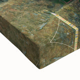 Black and white landscape art painting of Bhutanese scenery on stretched canvas, ideal for bedroom wall decor.