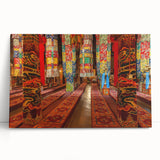 Black and white canvas print of Tibet scenery, ideal for kitchen wall art or bedroom ambiance.