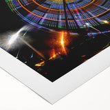 Art deco poster featuring a stylized Georgia landscape in muted earth tones on extra large rolled canvas.