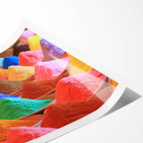 Extra large wall art featuring line art flowers in monochrome, printed on rolled canvas.