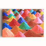 Black and white large canvas print of an Indian cityscape, ideal for kitchen wall art.