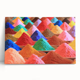 Black and white photographic print of an Indian landscape on stretched canvas, ideal for kitchen wall art or bedroom.