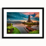 Extra large abstract art print featuring vibrant, colorful textures, ideal for living room decor, framed with a black mat.