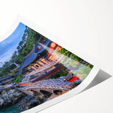 Extra large rolled print featuring line art flowers in monochrome, ideal for large living room wall art.