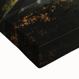 Black and white landscape art painting of a Malaysian scenery on stretched canvas, ideal for bedroom wall art.