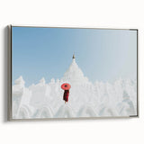 Landscape art painting of a Myanmar scenery on framed canvas.